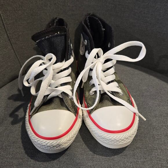 Converse Junior Chuck Taylor Zip Back Hi Top 6Y Sneakers sz 12 - Picture 2 of 6